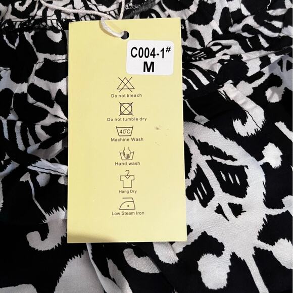 NEW We Love Wide Leg Elastic High Waist Printed Boho Hippie Palazzo Pants M N… - Picture 12 of 16